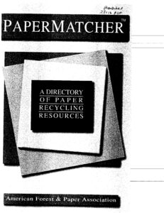 A Directory of Paper Recycling Resource