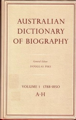 Dictionary of Australasian Biography