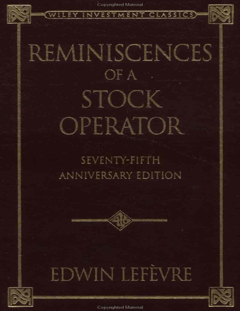Reminiscences of a Stock Operator PDF